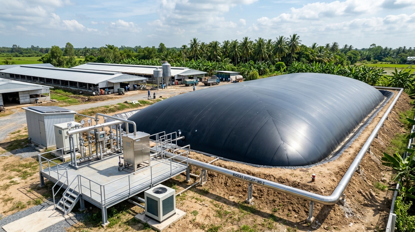ẢNH 01: HẦM BIOGAS CÔNG NGHỆ CAO