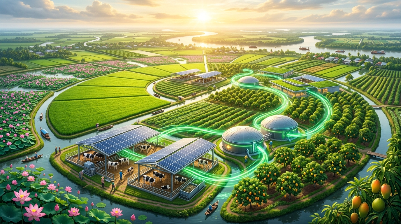 Hệ Sinh Thái Nông Nghiệp Khép Kín Đất Sen Hồng